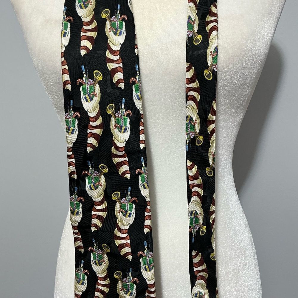 Hallmark Christmas stocking silk tie